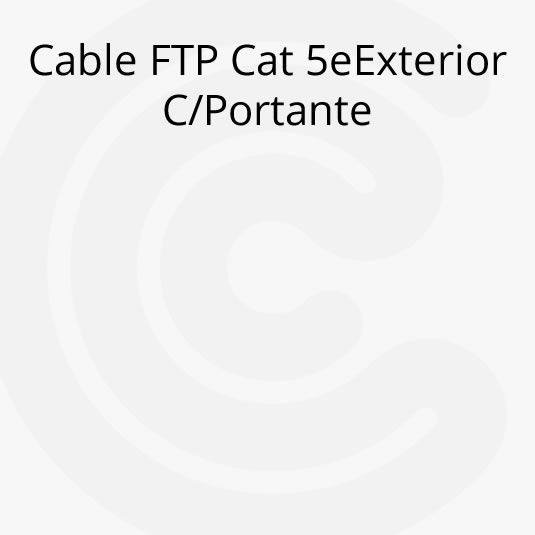 Cable FTP Cat 5e Exterior c/Portante